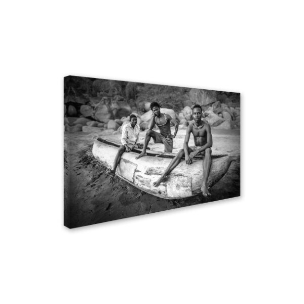 Anonymous 'People In Boat' Canvas Art,22x32